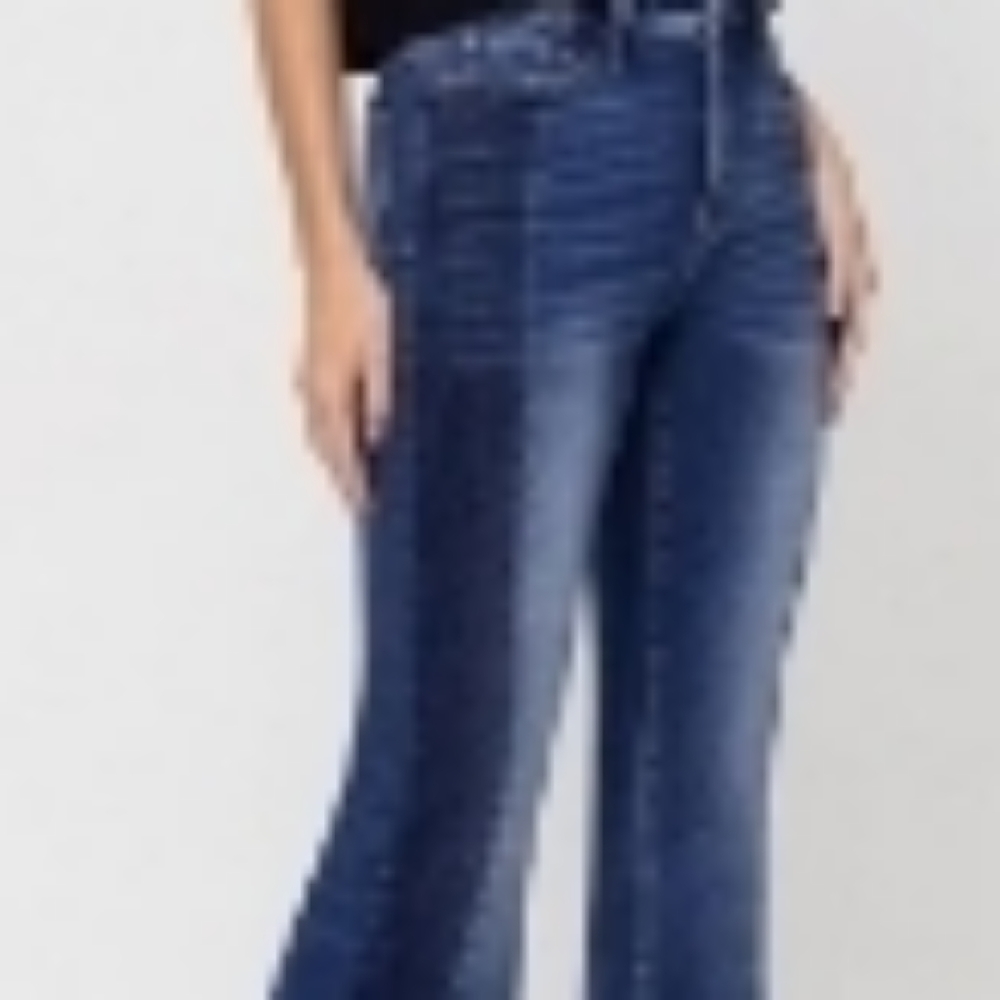 Vervet Two Tone Flare Jeans New NWT